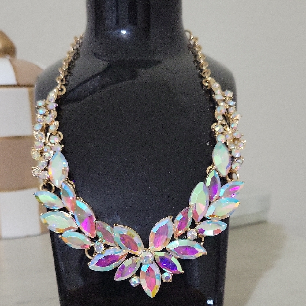 Iridescent Gold Necklace